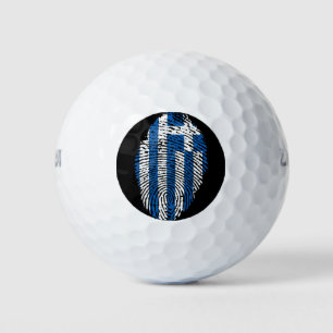 Fingerabdruckflagge für die griechische Touch Golfball