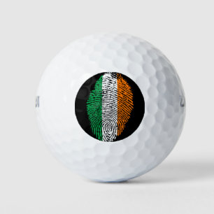 Fingerabdruckflagge für die irische Touch Golfball