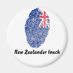 Fingerabdruckflagge für die neuseeländische Touch Magnet