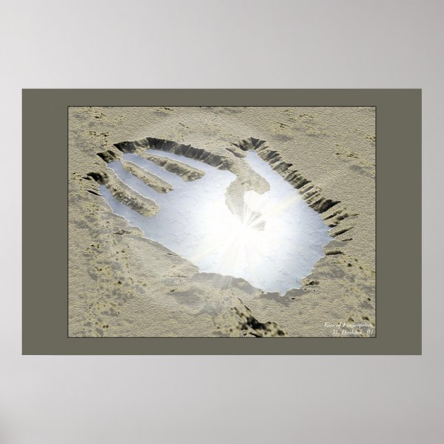 Fingerabdruckkuss Poster (Vorne)