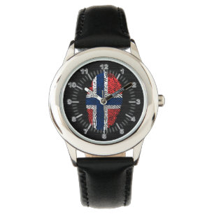 Fingerabdruckmuster der norwegischen Touch Armbanduhr