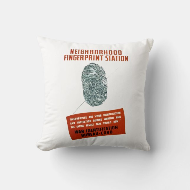 Fingerabdruckstation der Nachbarschaft Kissen (Vorderseite)