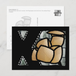 Fingeralphabet X Postkarte