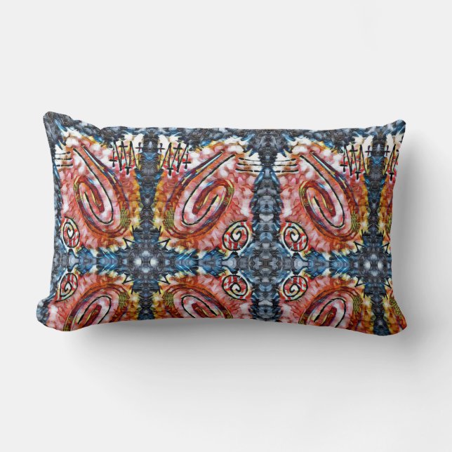 Fingeranstrich - Umrahmt Lendenkissen (Vorderseite)