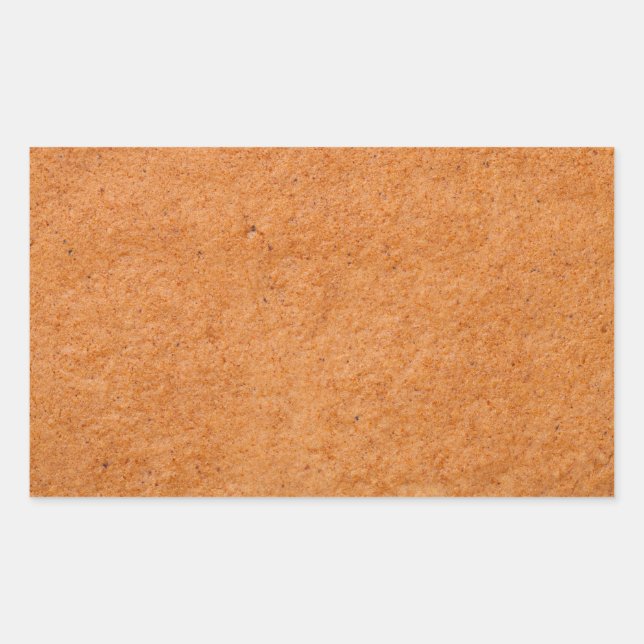 Fingerbread Textur für Hintergrund. Top-Ansicht Rechteckiger Aufkleber (Vorderseite)