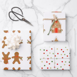 Fingerbret-Verpackungspapier Geschenkpapier Set