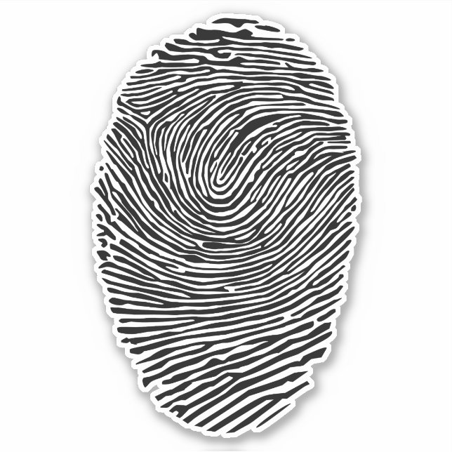 Fingerdruck Aufkleber (Vorderseite)