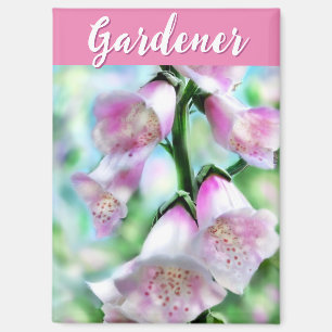 Fingerhut Blumen Floral Rosa Garten Personalisiert Magnet