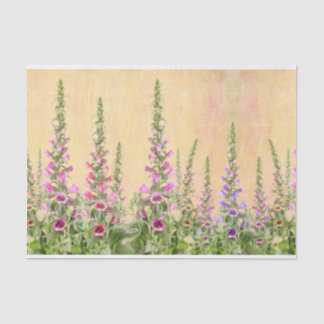 Fingerhut-Blumenentwurf Seidenpapier