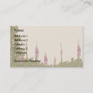 Fingerhut-Garten-Visitenkarte Visitenkarte