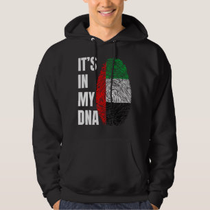 Fingerprint DNA Biometrie Flag Arabische Emirate Hoodie