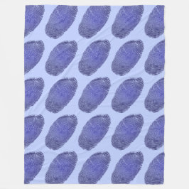 Fingerprint Grafik Fleecedecke