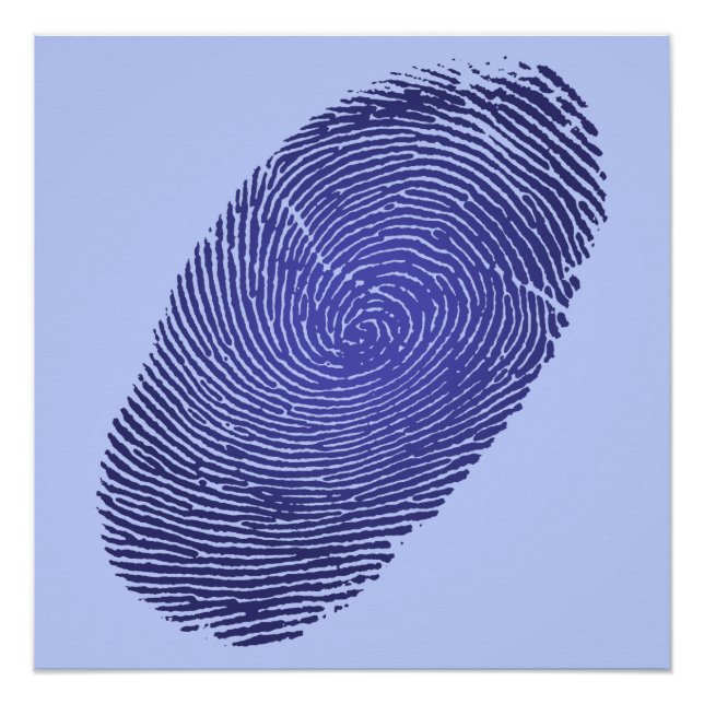 Fingerprint Grafik Poster (Vorderseite)