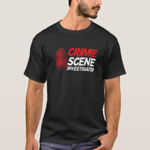 Fingerprint Private Spy Detection Crime Scene Inve T-Shirt