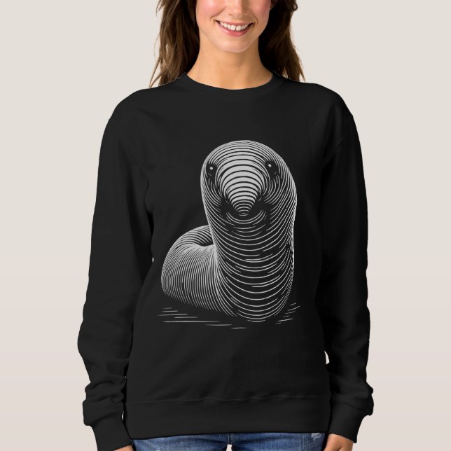 Fingerprint-Stil - Mama des Wurm-Vaters Sweatshirt (Vorderseite)