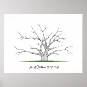 Fingerprint Tree Wedding Gästebuch