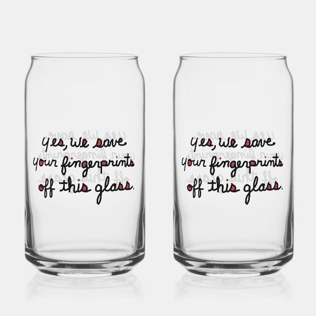 Fingerprints Glass Dosenglas (Vorderseite)