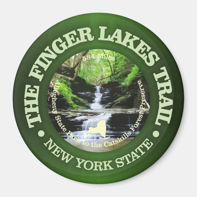 Fingers Lakes Trail Magnet (Vorne)