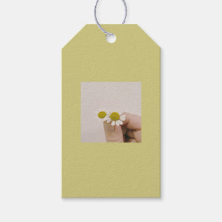 Fingertip Daisy – Minimalistisches Blumen-Geschenk Geschenkanhänger