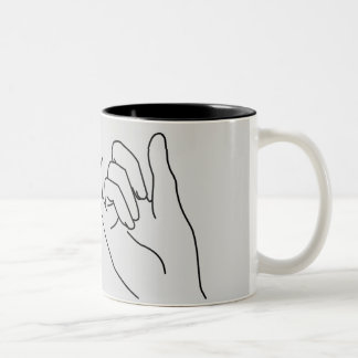 Fingerversprechen Zweifarbige Tasse