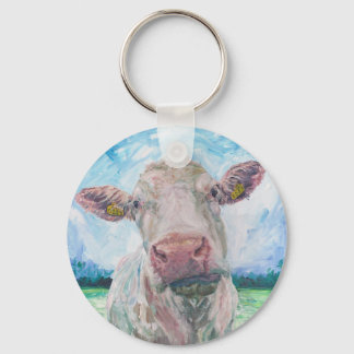 finisCow no 04.0223 Irish Charolais Cow Schlüsselanhänger