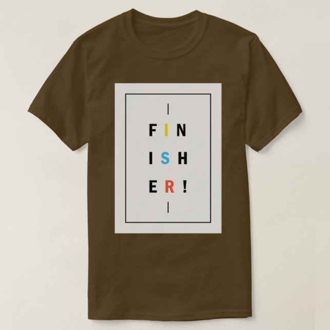 Finisher Typo T-Shirt (Design vorne)