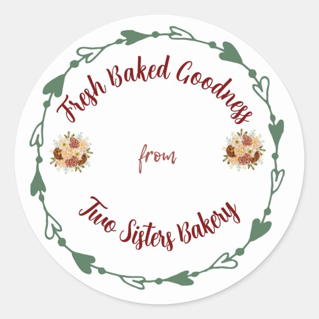 Finishing Touch Classic Round Sticker (Vorderseite)