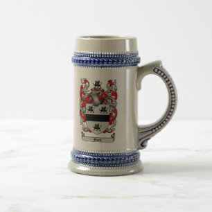 Fink-Wappen Stein/Fink-Familienwappen Bierglas