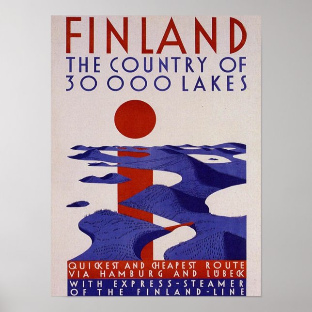 Finland . Country of Lakes , Poster (Vorne)