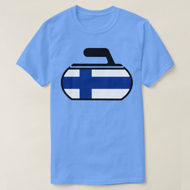Finland Curling T-Shirt (Design vorne)