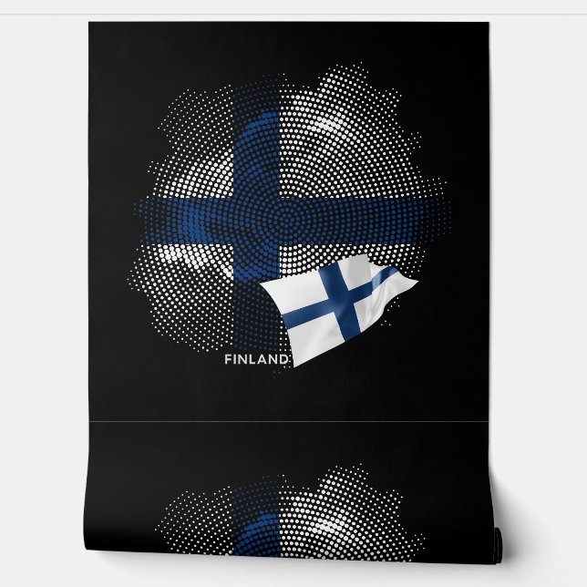 Finland flag tapete (Abrollen)