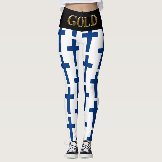 FINLAND GOLD LEGGINGS (Vorderseite)