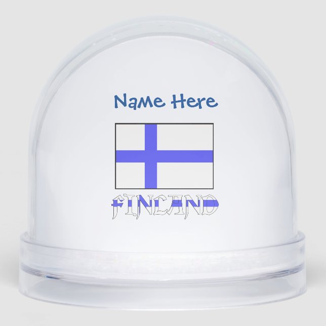Finlandais Drapeau bleu Personnalisé (Avant)