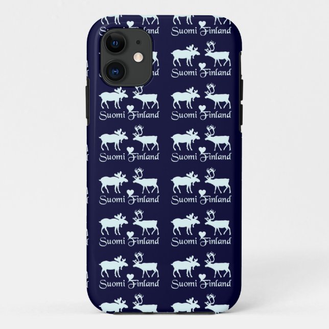 Finlande Moose & Reindeer coque iphone-mate (Dos)