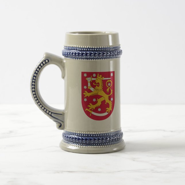 Finlandemblem Bierglas (Links)