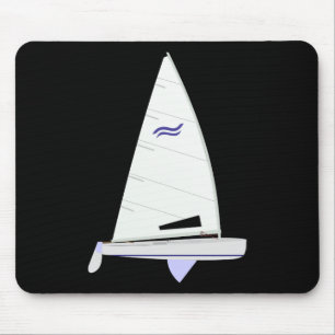 Finn, der Segelboot onedesign olympische Klasse Mousepad
