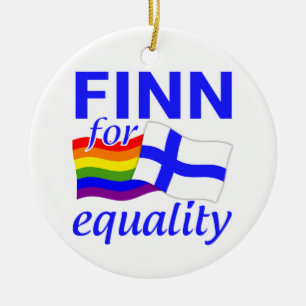 Finn for Equality ornament