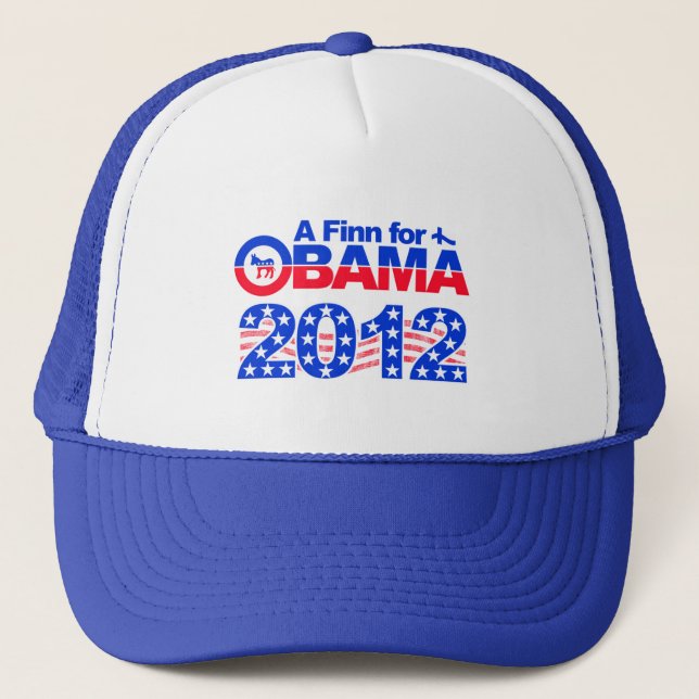 FINN POUR OBAMA 2012 casquette (Devant)