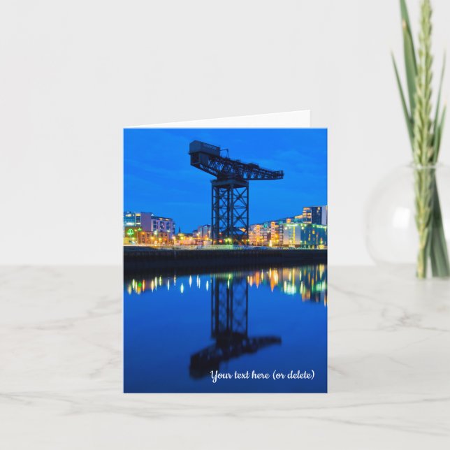 Finnieston Crane, Glasgow Grußkarte Dankeskarte (Vorderseite)