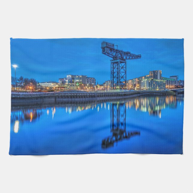 Finnieston Crane, Glasgow Kitchen Teetuch Geschirrtuch (Horizontal)