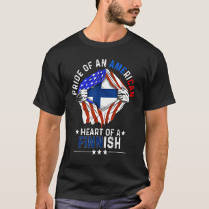 Finnisch Amerikanisch Amerika Stolz Ausland Finn T-Shirt