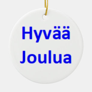 finnisch Frohe Weihnachten Keramik Ornament
