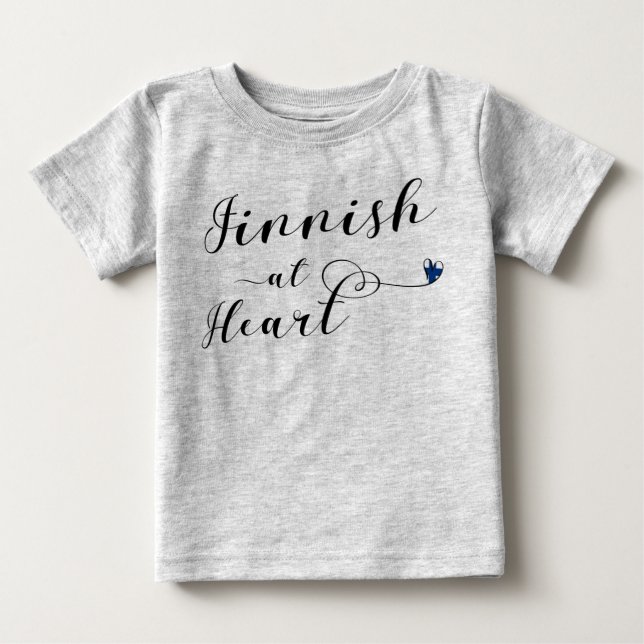 Finnisch im Herzen Finnlands, Finnland Baby T-shirt (Vorderseite)
