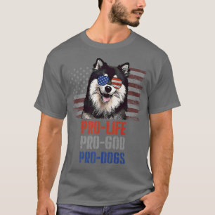 Finnisch Lapphund Pro Life Pro God Pro Hunde Premi T-Shirt