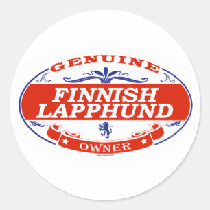 Finnisch Lapphund Runder Aufkleber