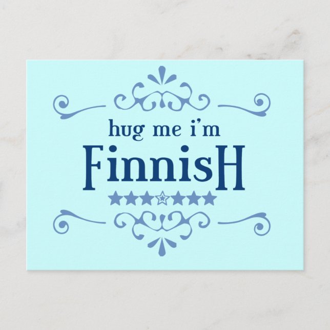 Finnisch Postkarte (Vorderseite)
