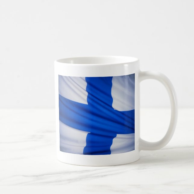 FINNISCHE FLAGE KAFFEETASSE (Rechts)