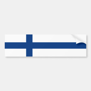 Finnische Flagge Autoaufkleber