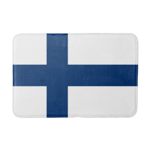 Finnische Flagge Badematte