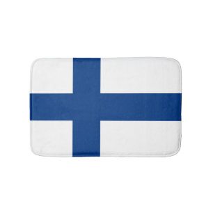 Finnische Flagge Badematte
